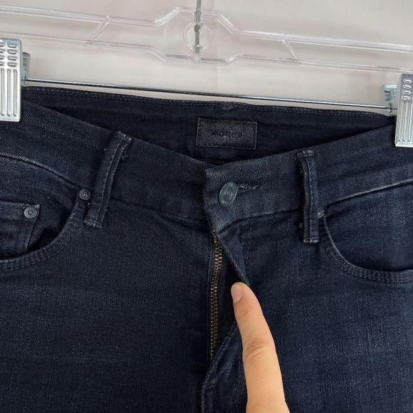 Mother The Looker Ankle Frayed Hem Jeans - Picture 3 of 14